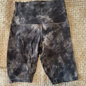 lululemon athletica Black Tie-Dye Athletic Shorts